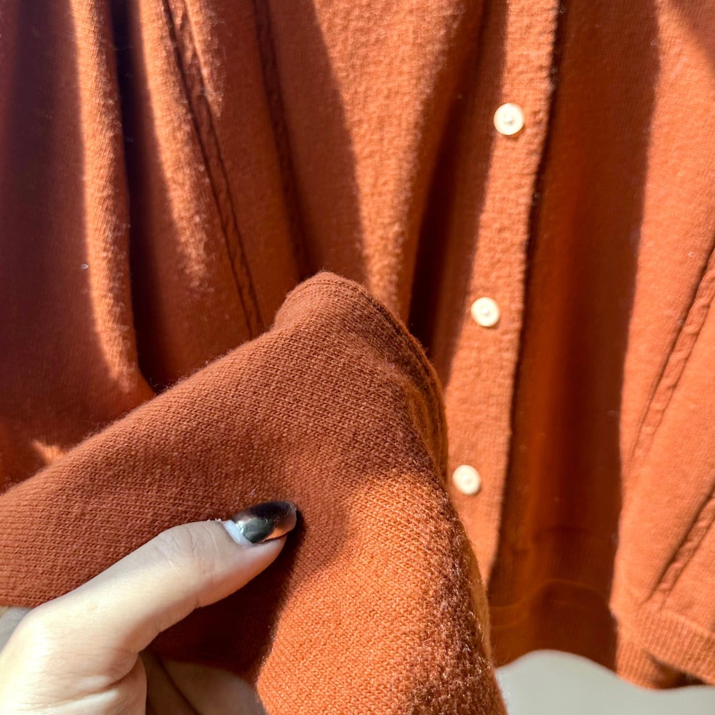 南瓜直紋薄針織TOP [門市搬遷清貨限時優惠$99!]