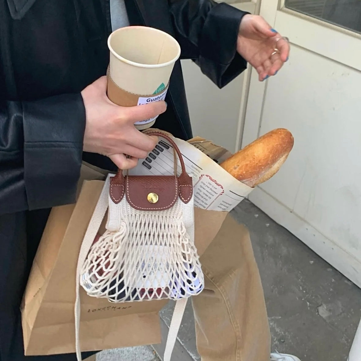 LONGCHAMP Le Pliage Filet [MINI] 漁網編織袋