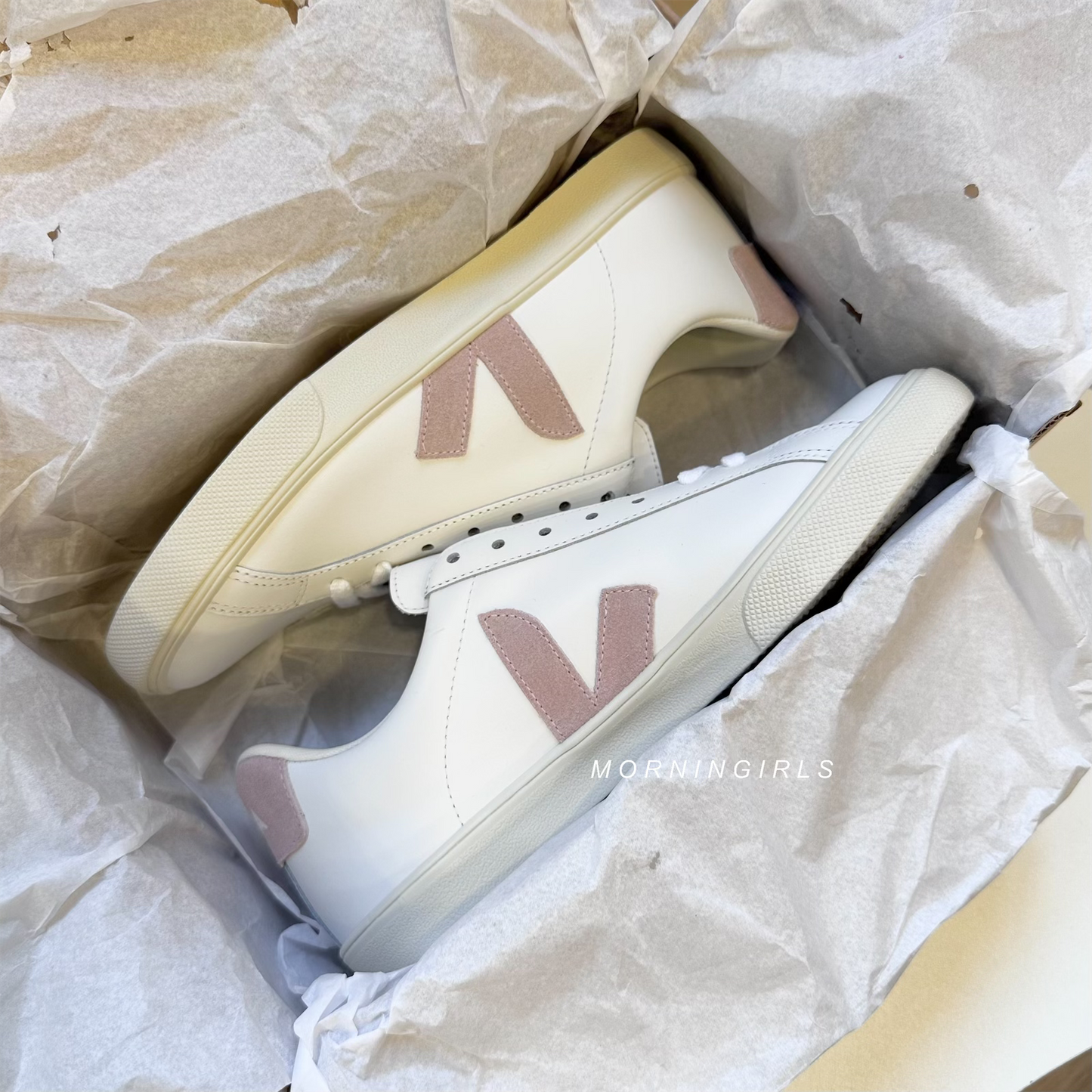 VEJA法國小白鞋 Esplar 乾燥玫瑰