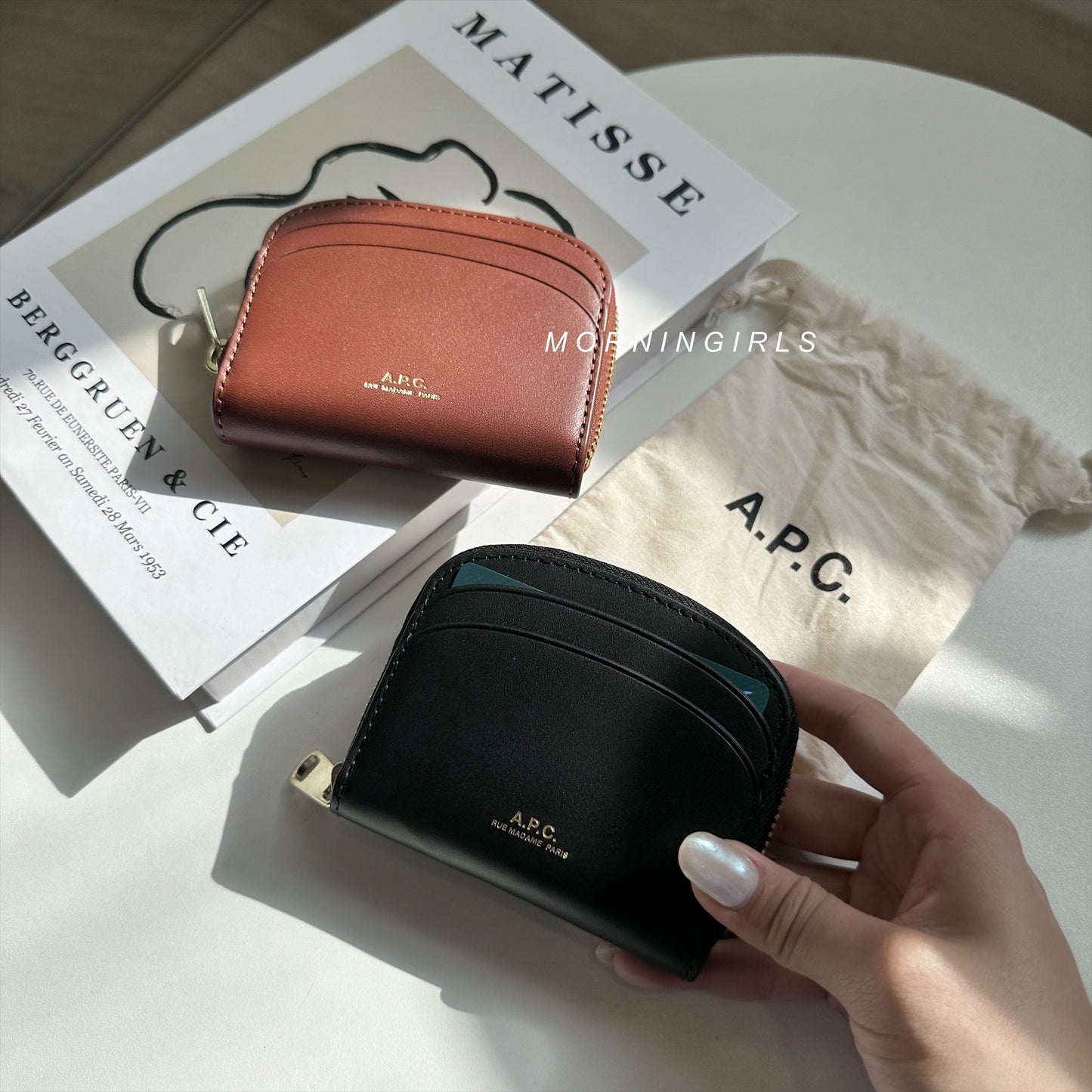 A.P.C. Demi Lune Mini Wallet［奶茶&復古啡限量現貨優惠中!］