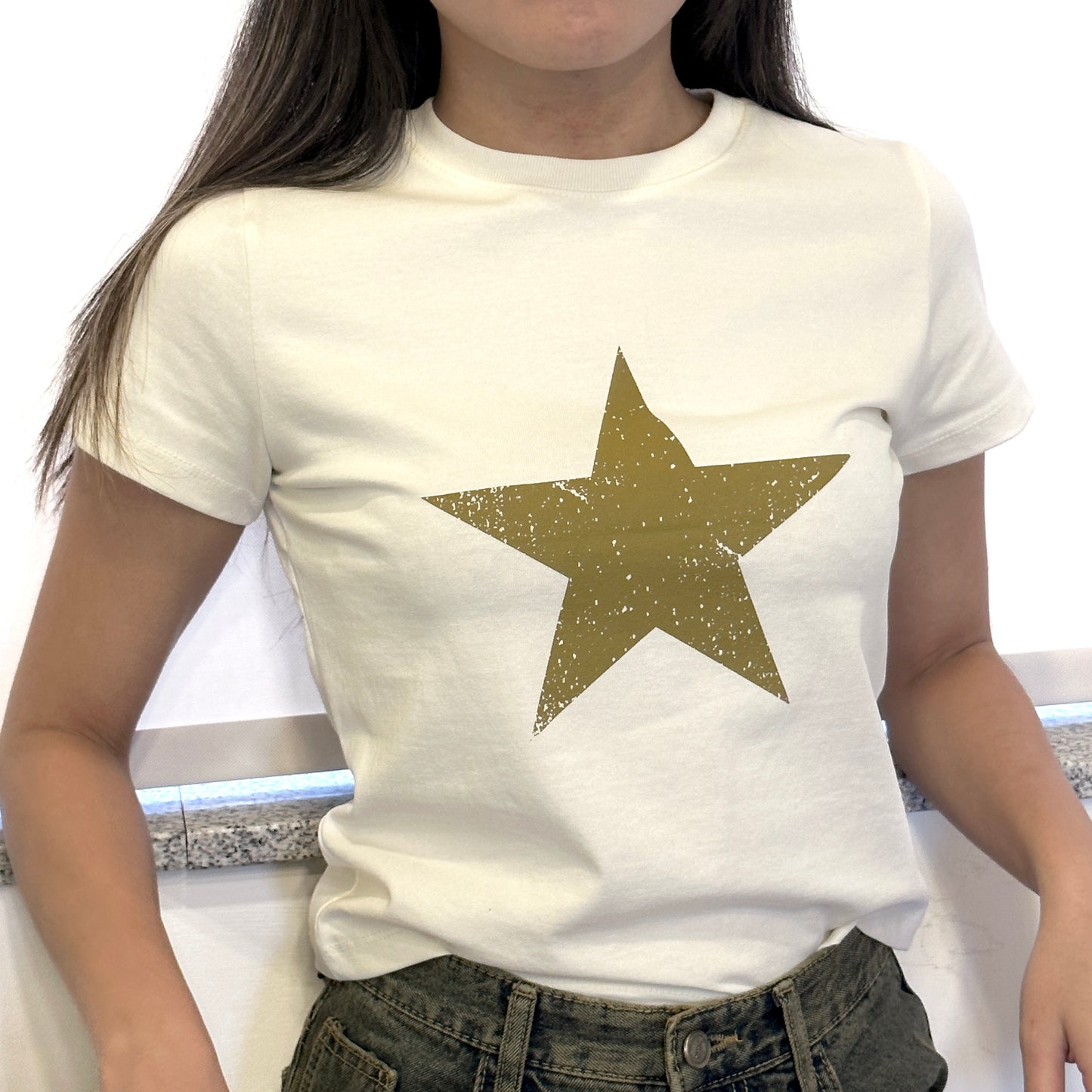 One Star Cropped Tee 4色入  [門市搬遷清貨限時優惠$49!]