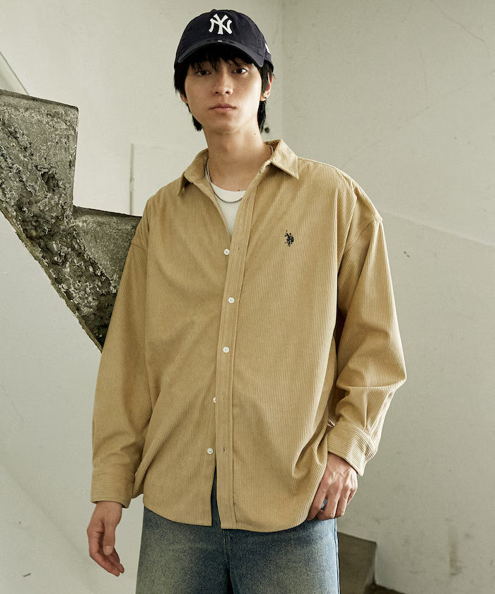 U.S. POLO ASSN. X PUBLUX寬鬆燈芯絨恤衫 [男女可穿unisex 新品優惠中]