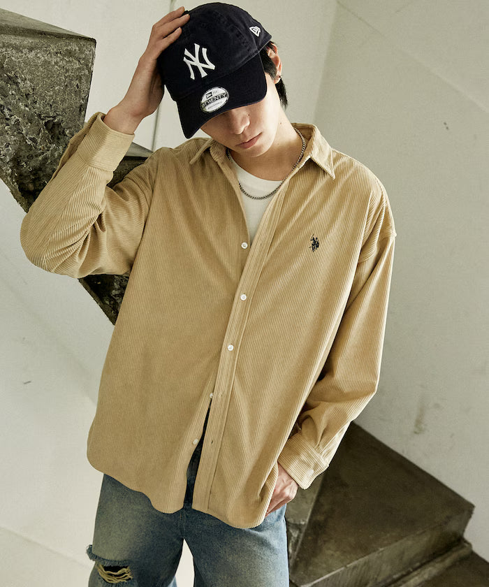 U.S. POLO ASSN. X PUBLUX寬鬆燈芯絨恤衫 [男女可穿unisex 新品優惠中]