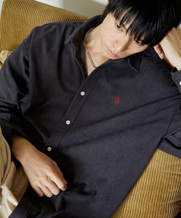 U.S. POLO ASSN. X PUBLUX寬鬆燈芯絨恤衫 [男女可穿unisex 新品優惠中]