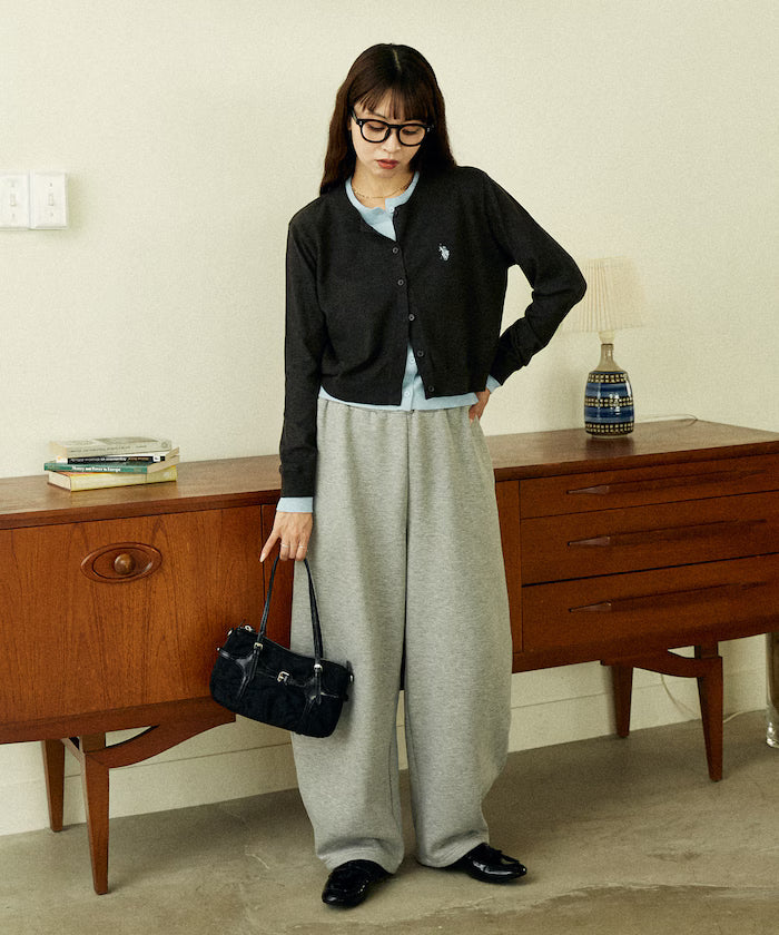 U.S. POLO ASSN. X PUBLUX 假兩件拼色薄針織上衣 [日本直送新品優惠中]