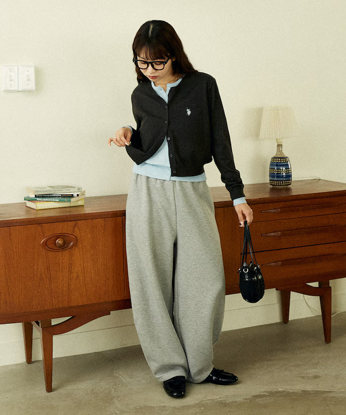 U.S. POLO ASSN. X PUBLUX 假兩件拼色薄針織上衣 [日本直送新品優惠中]