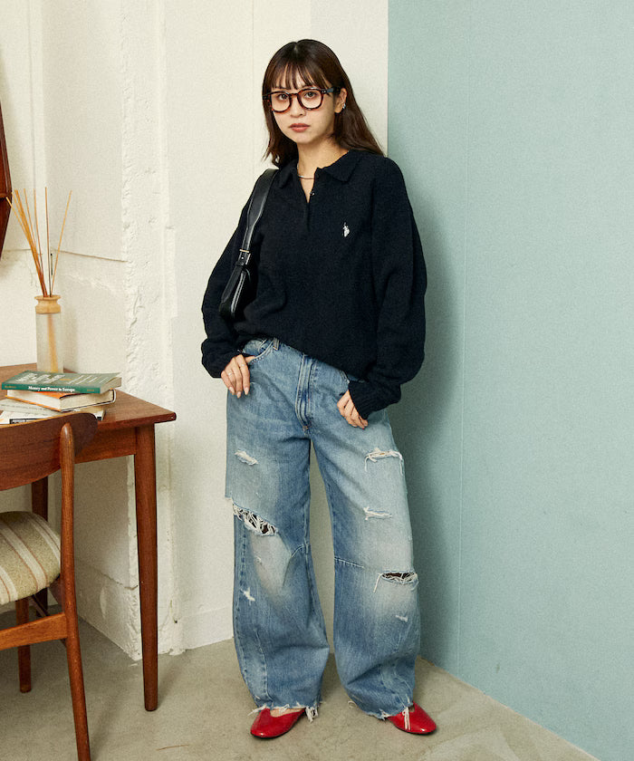 U.S. POLO ASSN. X PUBLUX 柔軟針織Polo上衣 [UNISEX日本直送新品優惠中]