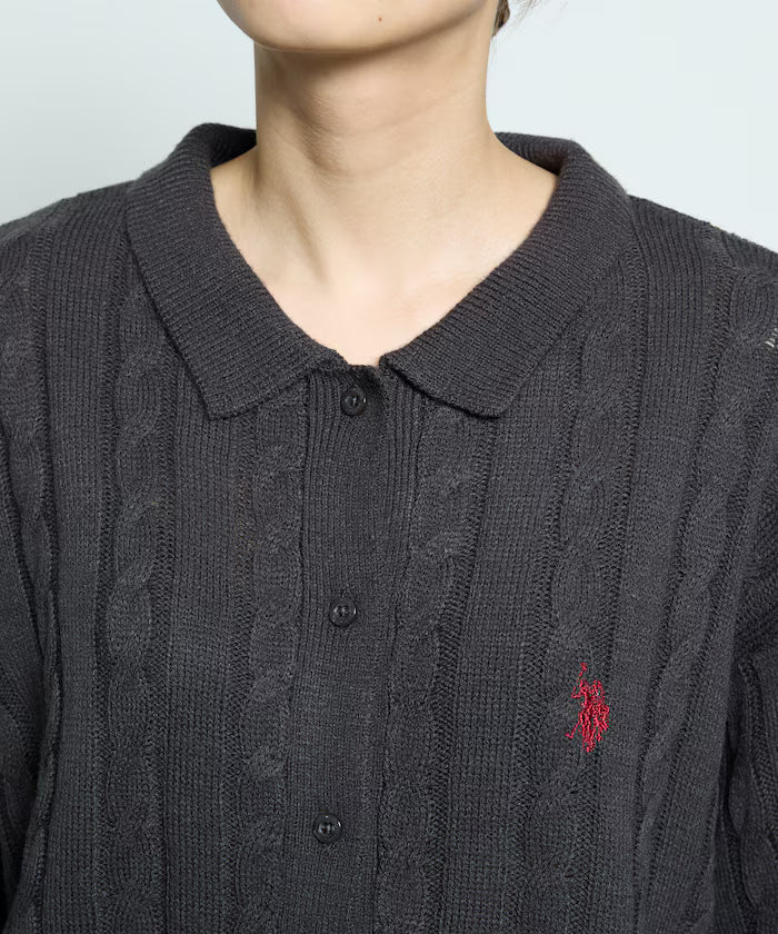 U.S. POLO ASSN. X PUBLUX 大人氣企領針織鈕扣毛衣 [日本直送 限量新品現貨優惠 完售即止!]