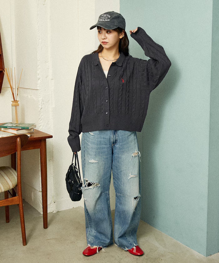 U.S. POLO ASSN. X PUBLUX 大人氣企領針織鈕扣毛衣 [日本直送 限量新品現貨優惠 完售即止!]