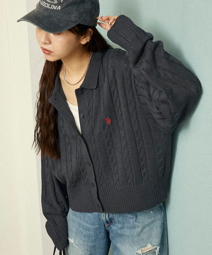 U.S. POLO ASSN. X PUBLUX 大人氣企領針織鈕扣毛衣 [日本直送 限量新品現貨優惠 完售即止!]