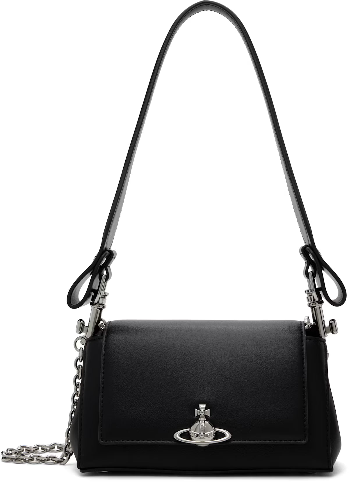 Vivienne Westwood Hazel Handbag 啞黑牛皮 [已轉最新3D立體Logo! 100%真皮!]