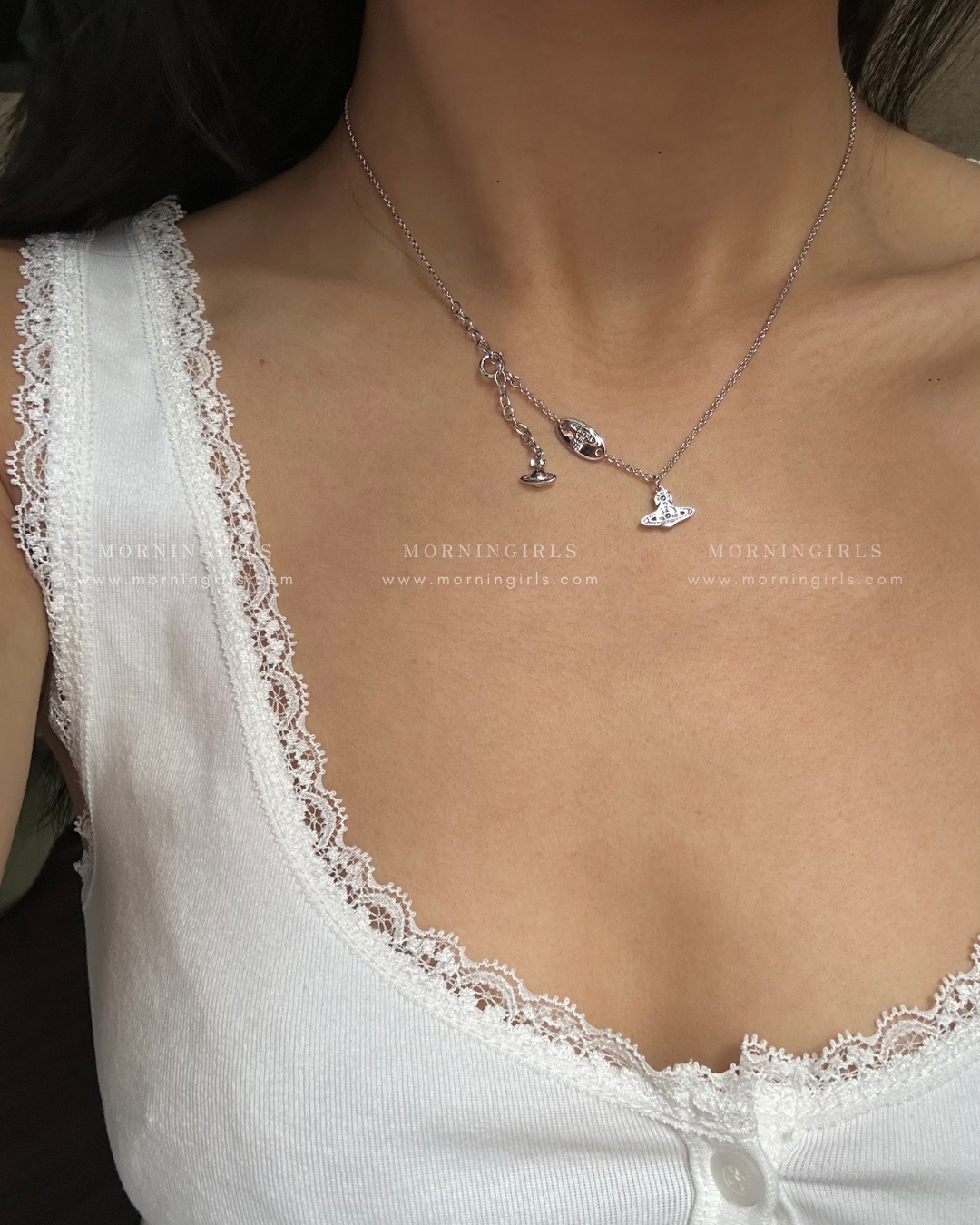 Vivienne Westwood Oslo Pendant Necklace [100% recycled silver 純銀 敏感寶寶友好! 專櫃已停產最後2條現貨 完售下架]