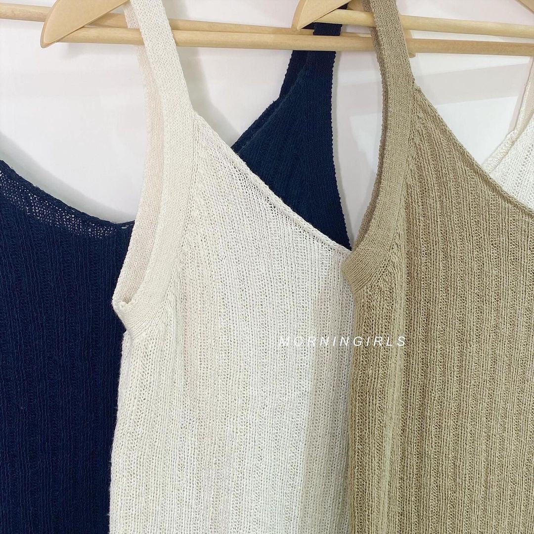 薄針織寬鬆背心 3色入 [門市搬遷清貨限時優惠$99!]