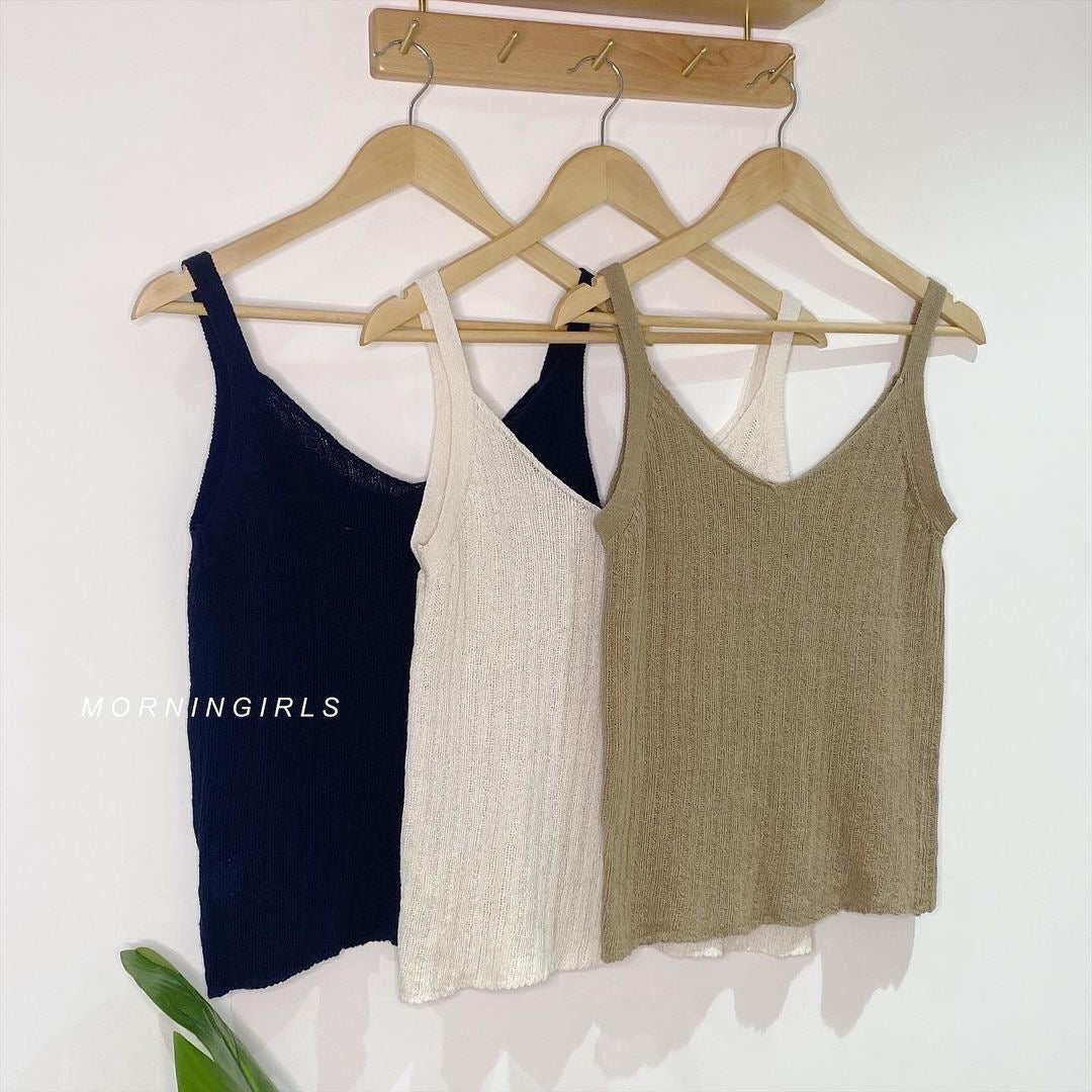 薄針織寬鬆背心 3色入 [門市搬遷清貨限時優惠$99!]