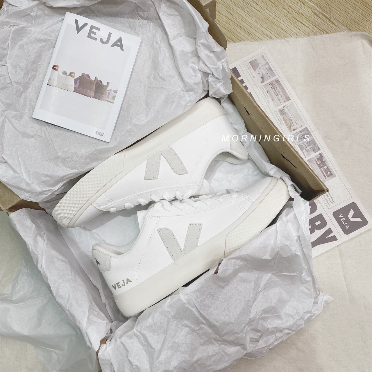 VEJA法國小白鞋 Campo 淺灰白［最熱賣!］