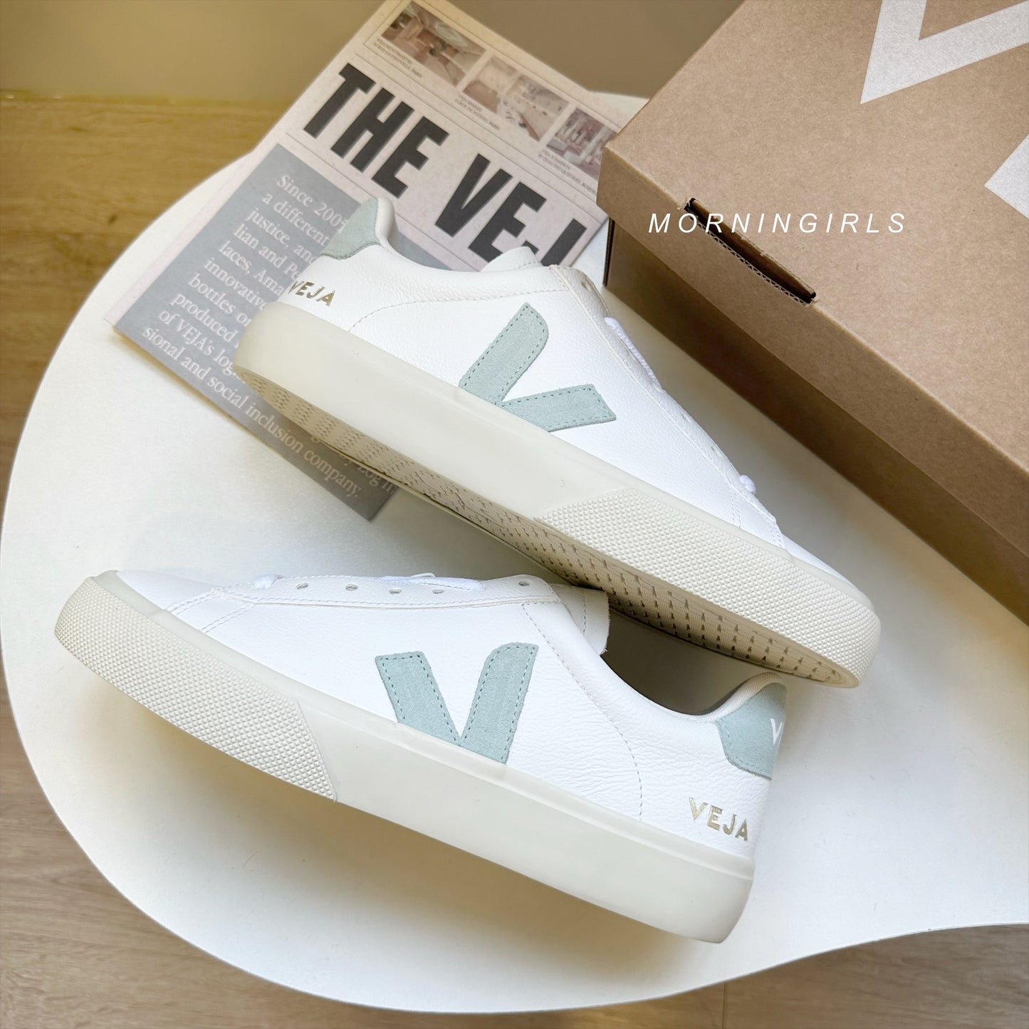VEJA法國小白鞋 Campo 牛油果綠