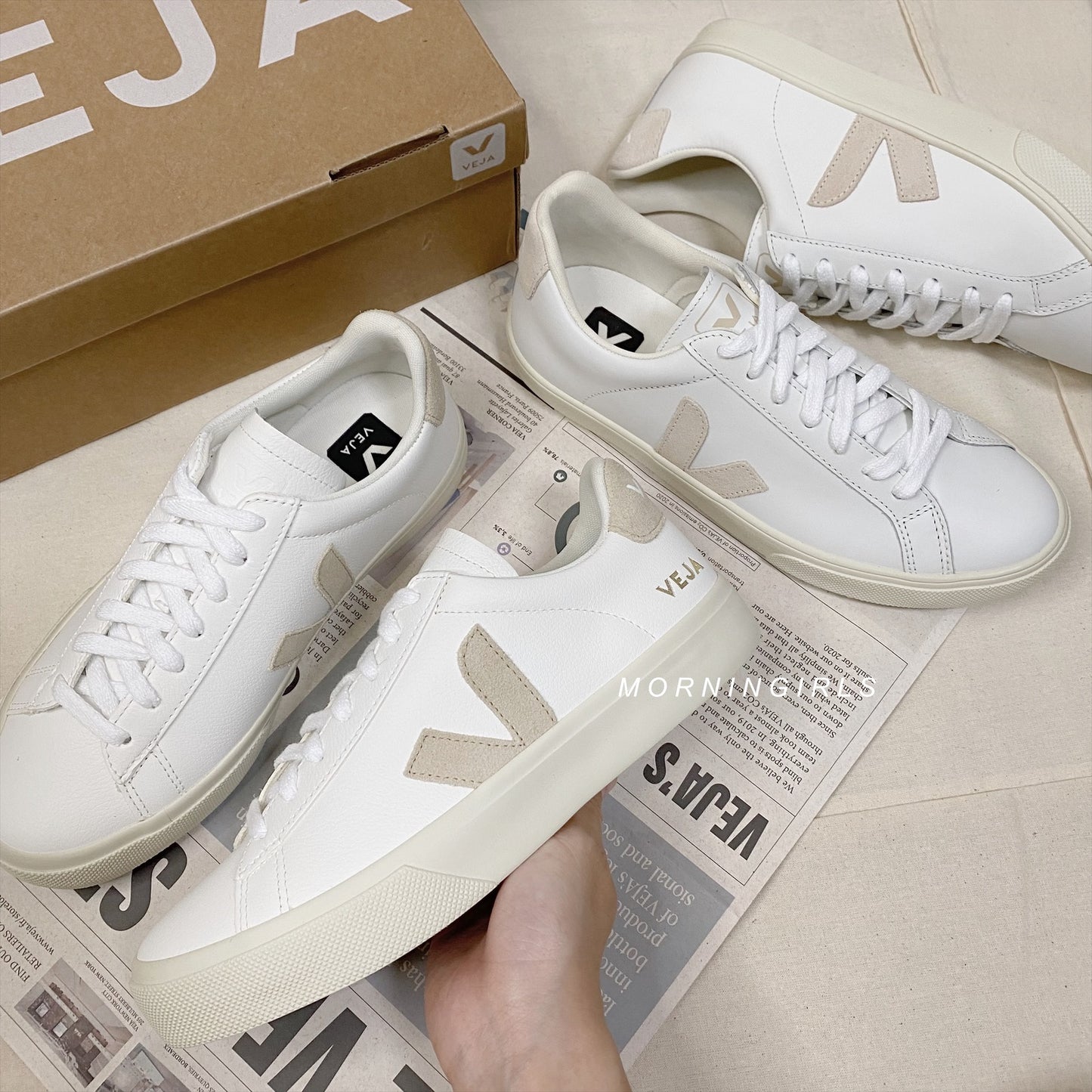 VEJA法國小白鞋 Campo 杏仁奶茶 Almond［超人氣顏色之一!］